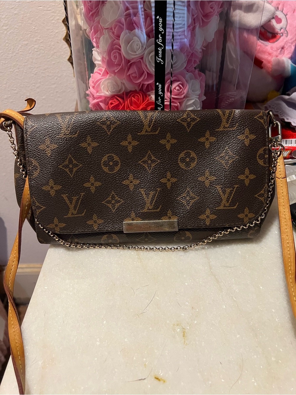 Louis Vuitton Monogram Flap Crossbody with Vachetta Strap